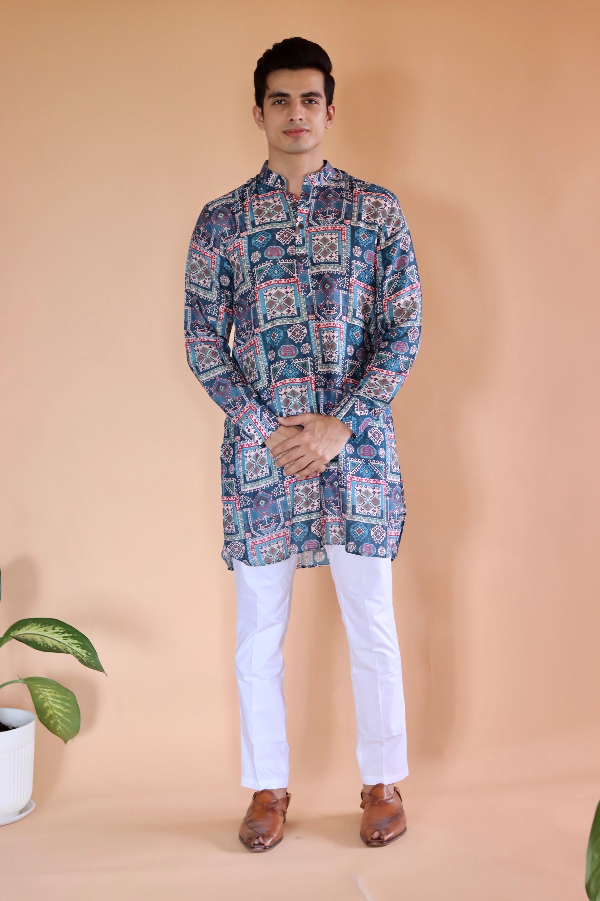 Blue Kai Ganganagery Kurta