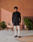 Black Jodhpuri kurta