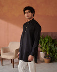 Black Jodhpuri kurta