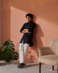 Black Jodhpuri kurta