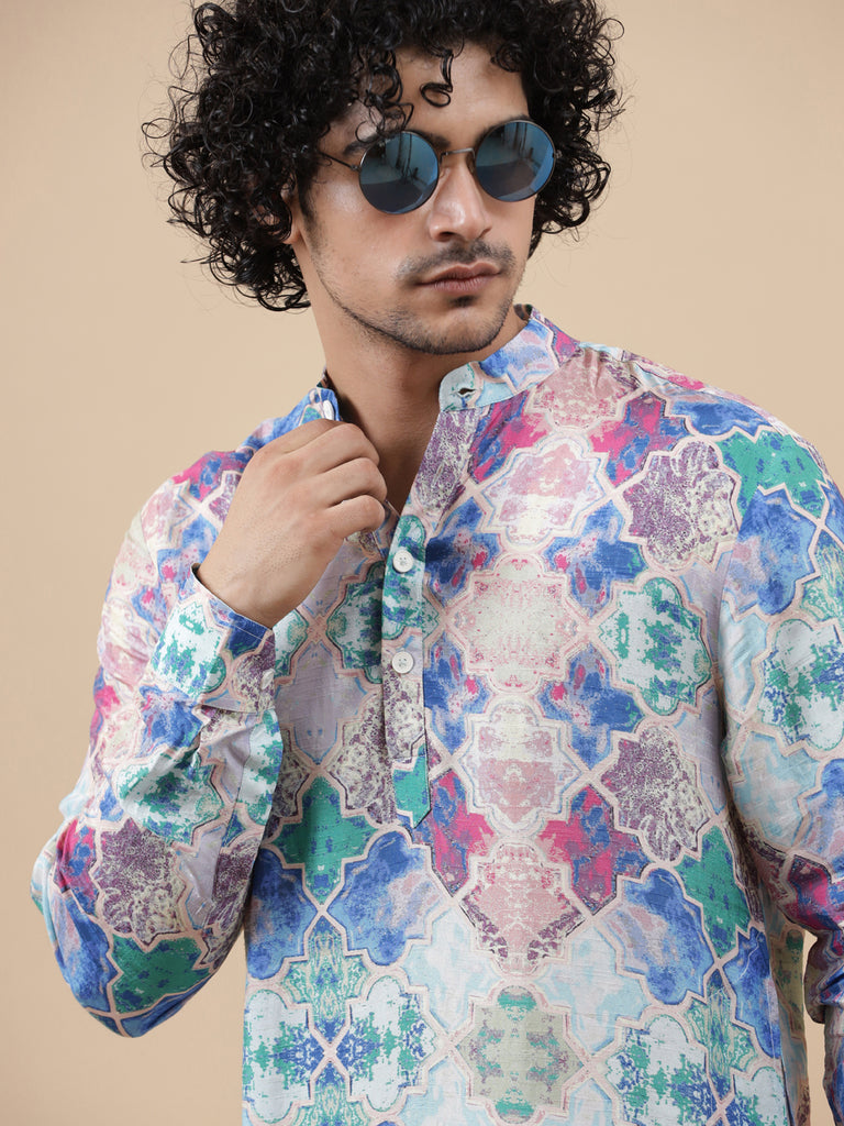 Monki Snake - Muslin - Long Kurta For Men – QB - QUINTESSENTIAL BASICS